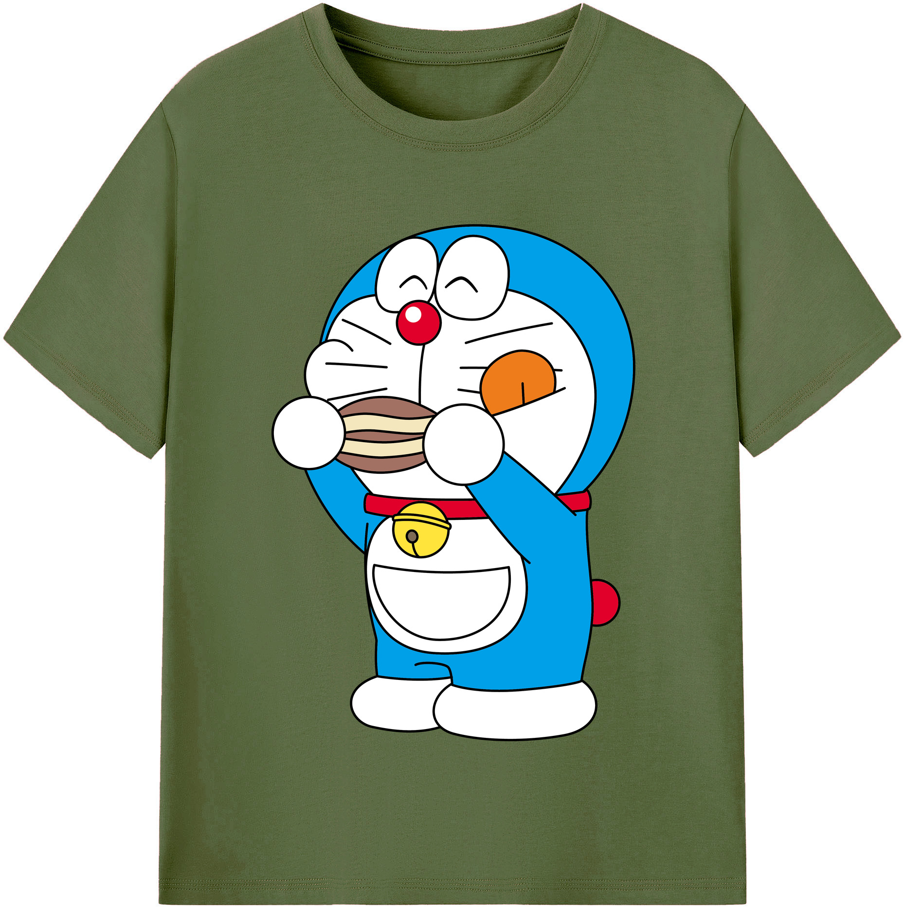 （画像用） ドラえもん Doraemon 綿100％半袖Tシャツ（フロントプリント）